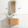 Bondi Fluted Wall Hung Curve Vanity