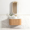 Bondi Fluted Wall Hung Curve Vanity