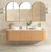 Bondi Fluted Wall Hung Curve Vanity
