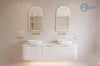Bondi Fluted Wall Hung Curve Vanity
