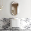 Bondi Fluted Wall Hung Curve Vanity