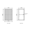 Havana Fluted Laundry Wall Cabinet
