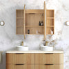 LED Bondi Woodland Oak Shaving Cabinet - Premium Edition