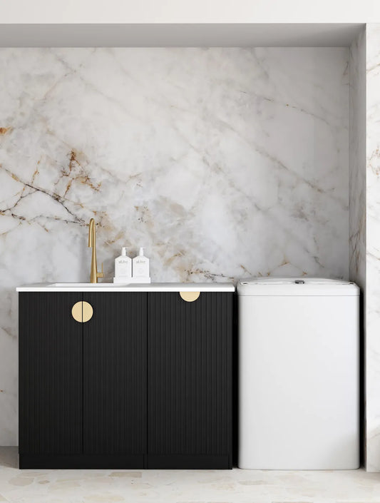 Marlo Fluted Laundry Base Cabinet Kit