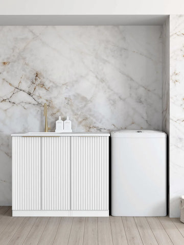 Noosa Fluted Laundry Base Cabinet Kit