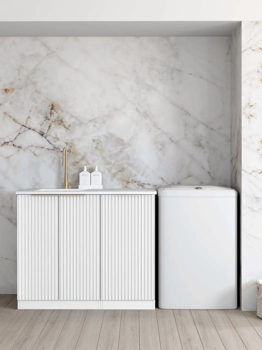 Noosa Fluted Laundry Base Cabinet Kit