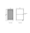 Noosa Fluted Laundry Base Cabinet