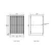 Noosa Fluted Laundry Base Cabinet