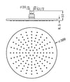 300MM Round Shower Head