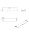 Oskar Metal & Glass Shelf