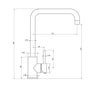 Elle Project MK2 Stainless Steel Sink Mixer